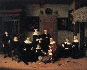 Adriaen van ostade Family portrait. Germany oil painting artist